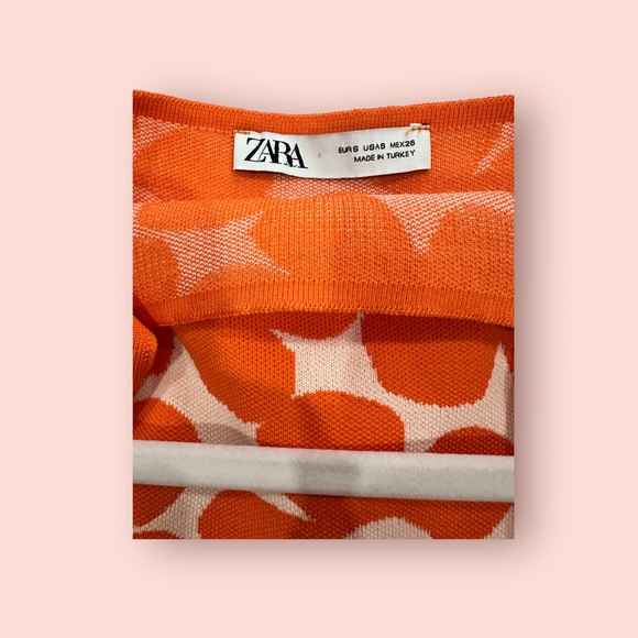 Zara floral orange dress - Picture 3 of 4